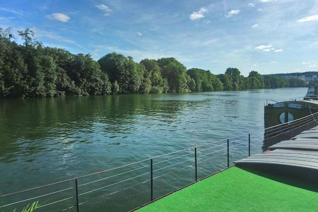 Belle Peniche Romantique A Paris Boulogne-Billancourt Bagian luar foto